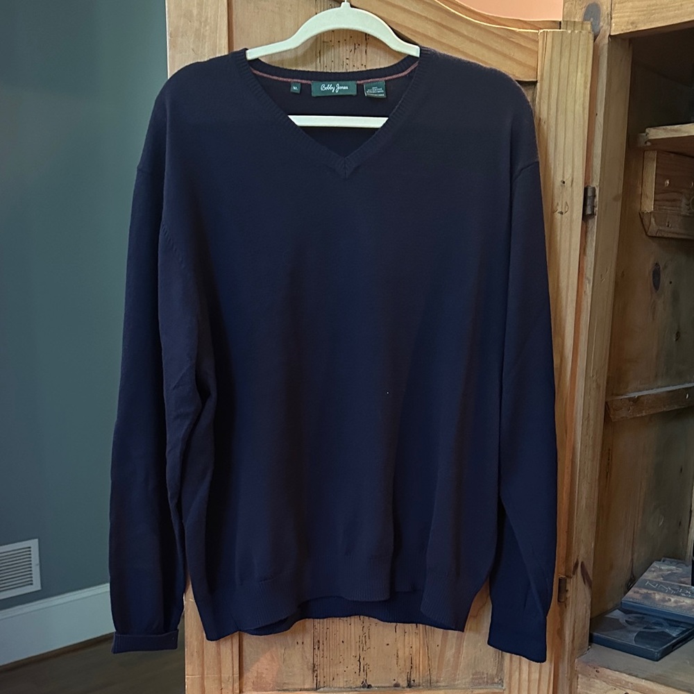 Bobby Jones Men's Navy V-Neck Sweater